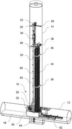 UNDERGROUND DRILLING RIG AND METHOD FOR ERECTING SAME