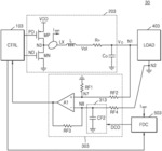 Power management integrated circuit including detection circuit with capacitive element