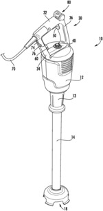 IMMERSION MIXER WITH TRIGGER MANIPULABLE FROM MULTIPLE GRASPING LOCATIONS