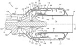 TURBINE ENGINE WITH SOARING AIR CONDUIT