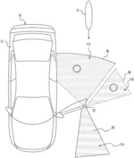 Vehicle latch with integrated radar module