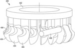 Impulse turbine with non-wetting surface for improved hydraulic efficiency