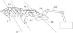 Lobed tubular piece made of a composite with unidirectional fibers