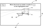 Application of auxiliary lighting in automatic hitch operation