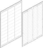 Label sheet assembly with raised tactile features