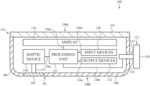 Electronic Device Having a Haptic Device with an Actuation Member and a Restoration Mechanism