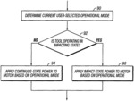 Power tools with user-selectable operational modes