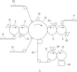 CUTTING DEVICE, AND MANUFACTURING DEVICE FOR LAMINATED ELECTRODE ASSEMBLY