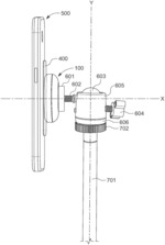 Magnetic monopod apparatus for supporting an electronic device