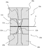 Contour-forming welding tool for pulse welding and contour-forming pulse welding method for a medical pack formed as a bag