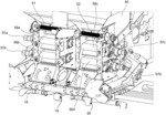 Air boom spreader for particulate material