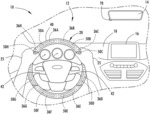 Heated vehicle steering wheel having multiple controlled heating zones