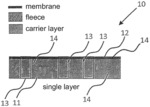 METHOD FOR PRODUCING A CARRIER LAYER WITH A HYDROPHILIC POLYMERIC NANOCOATING