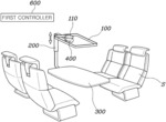 Mobile table assembly of vehicle