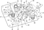 Vehicular closure latch assembly with roller-type latch mechanism and cinch mechanism