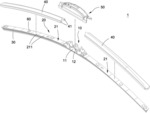 WINDSHIELD WIPER STRUCTURE WITH MULTIPLE BEND SECTIONS