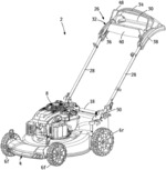 WALK POWER MOWER WITH SLIDABLE HANDLE GRIP MOVABLE ALONG A CURVED PATH FOR CONTROLLING A VARIABLE SPEED TRACTION DRIVE