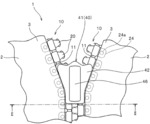 ELEMENT MEMBER AND SLIDE FASTENER-ATTACHED PRODUCT