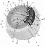 STATOR WITH OUTER DIAMETER BUS BAR CONNECTION