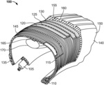 TIRE ELECTRONICS SECURING STRUCTURES