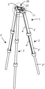 TRIPOD WITH SYSTEM FOR LOCKING/UNLOCKING THE LEGS