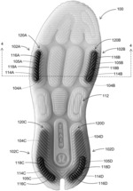 OUTSOLES HAVING TRACTION INSERTS