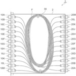 FIBER CONNECTION STRUCTURE WITH OPTICAL CONNECTOR, AND MODULE