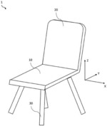 CHAIR, SEAT PORTION, AND BACKREST