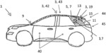 Covering device, body part and motor vehicle