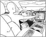 Facilitating interaction with a vehicle touchscreen using haptic feedback