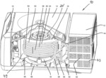 Temperature-controlled centrifuge with protective gas release in case of rotor crash