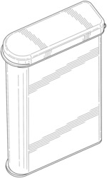 Storage container with two lids