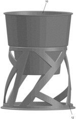 PLANTER WITH NESTED STAND