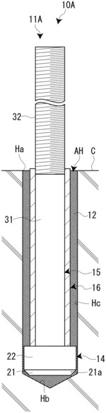 Anchor bolt for adhesive anchor, adhesive anchor, and method for constructing adhesive anchor