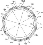 Discharge door control ring for aircraft turbomachine and turbomachine comprising the same