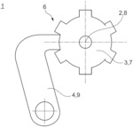 Gear assembly having a damping element