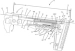 Firearm adjustable length stock assembly