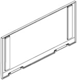 Cover plate for furniture fittings