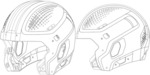Perforated helmet