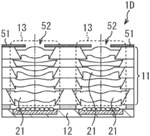 Stacked lens structure and method of manufacturing the same, and electronic apparatus