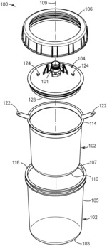 CONTAINER FOR A SPRAYING DEVICE