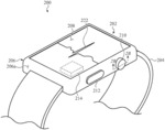 Wearable Electronic Device with Electrodes for Sensing Biological Parameters