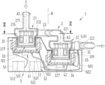 Pumping device, a single-use device and a method for operating a pumping device