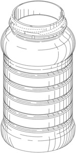 Grooved container