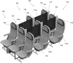 Screen carrier arrangement and passenger seat arrangement