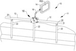 Clamp to attach electronic device holder to bed rail