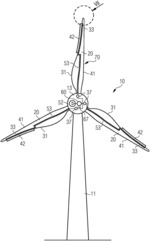 Device for draining humidity in wind turbines