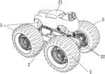 TOY VEHICLE SUSPENSION AND WHEELS