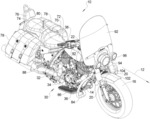 ELECTRONIC COMPONENT ASSEMBLY FOR A MOTORCYCLE ASSEMBLY