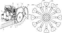 Spacer structure for a saw disc assembly and a saw disc assembly